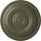 Ekena Millwork Niobe Ceiling Medallion (Fits Canopies up to 8 5/8"), Hand-Painted Painted Turtle, 18"OD x 1 1/2"P CM18NIPTF - alternate 1